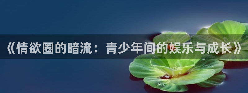 7790必发集团包怎么样：《情欲圈的暗流：青少年间的娱乐与成长》